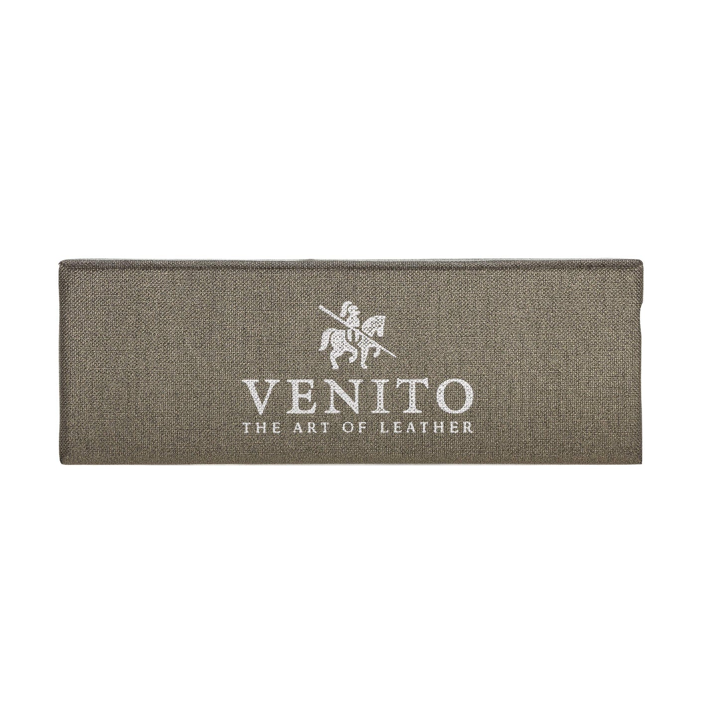 Venito Sarno for Apple Watch Band 41mm 40mm 38mm Handmade Premium Leather Watch Band Compatible with iWatch Series 10 9 8 7 6 5 4 3 2 1 SE (Antique Brown w/Silver Stainless Steel Hardware)