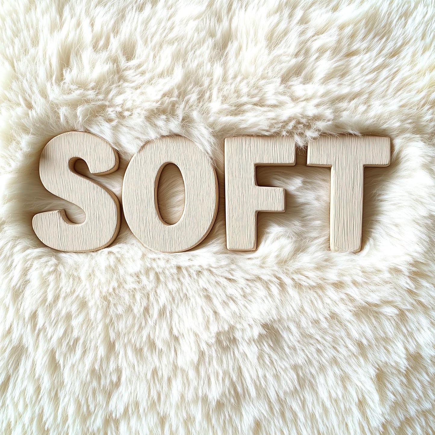 OLANLY Area Rug - Soft Fluffy Shaggy Design for Living Room & Bedroom | Machine Washable Ivory 6x7 ft