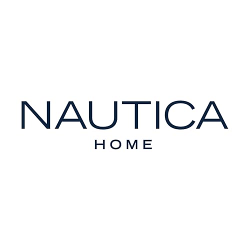 Nautica- King Comforter Set, Cotton Reversible Bedding Set, All Season Designer Home Décor (Lakeview Blue, King)