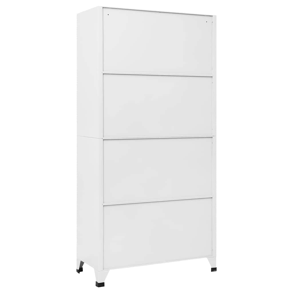 18-Compartment Metal Locker Cabinet with Lockable Doors, 35.4x15.7x70.9 Inches, for Gym and Changing Room Storage, Name Card Holders and Ventilation Holes