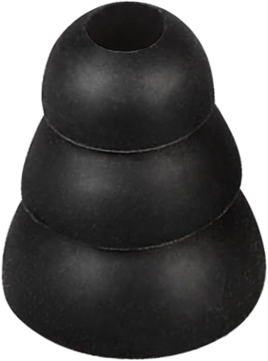 N&P 9 3.8mm Earbud Tips Earbud Covers Triple Flange Ear Tip, Pairs S/M/L Size Triple Flange Noise Isolate Silicone