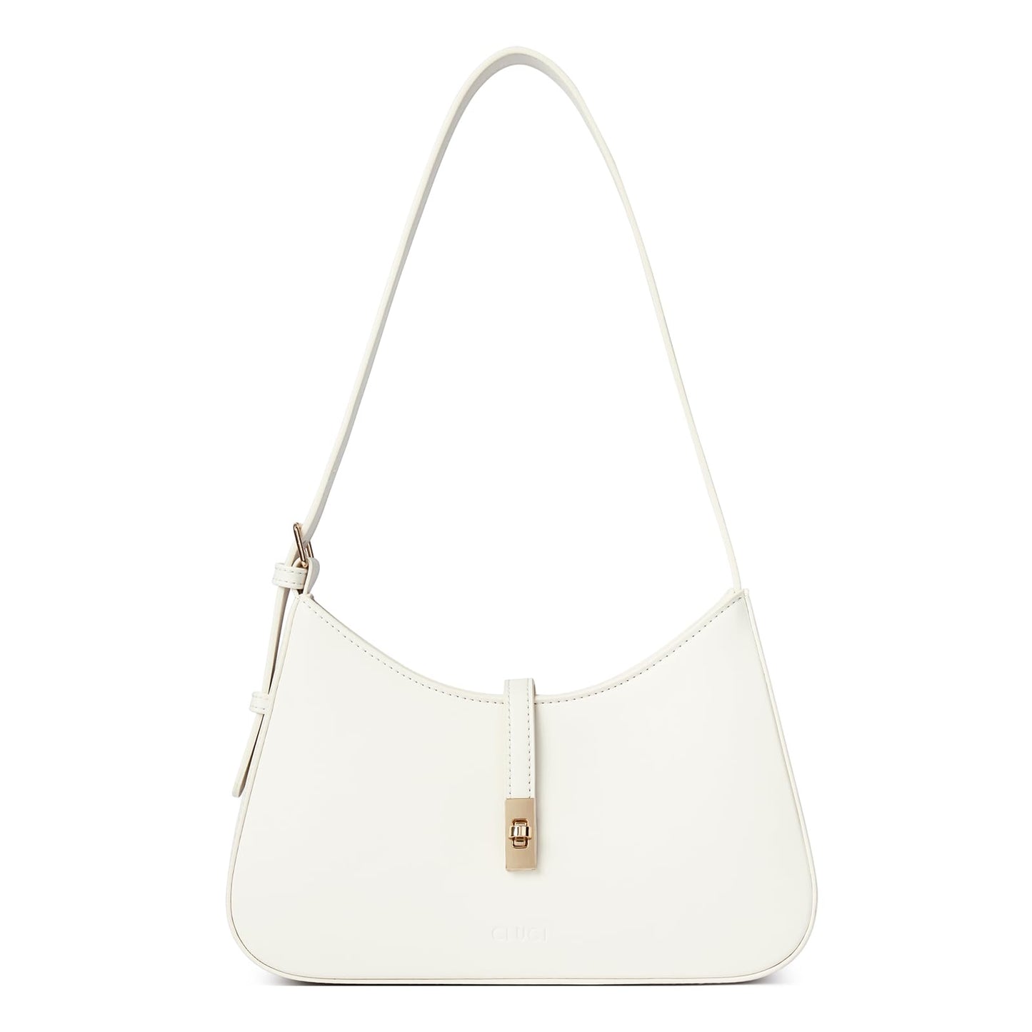 CLUCI Shoulder Bag for Women, Purses for Women, Handbag Hobo Bags Vegan Leather Crossbody Purse with Adjustable Strap White