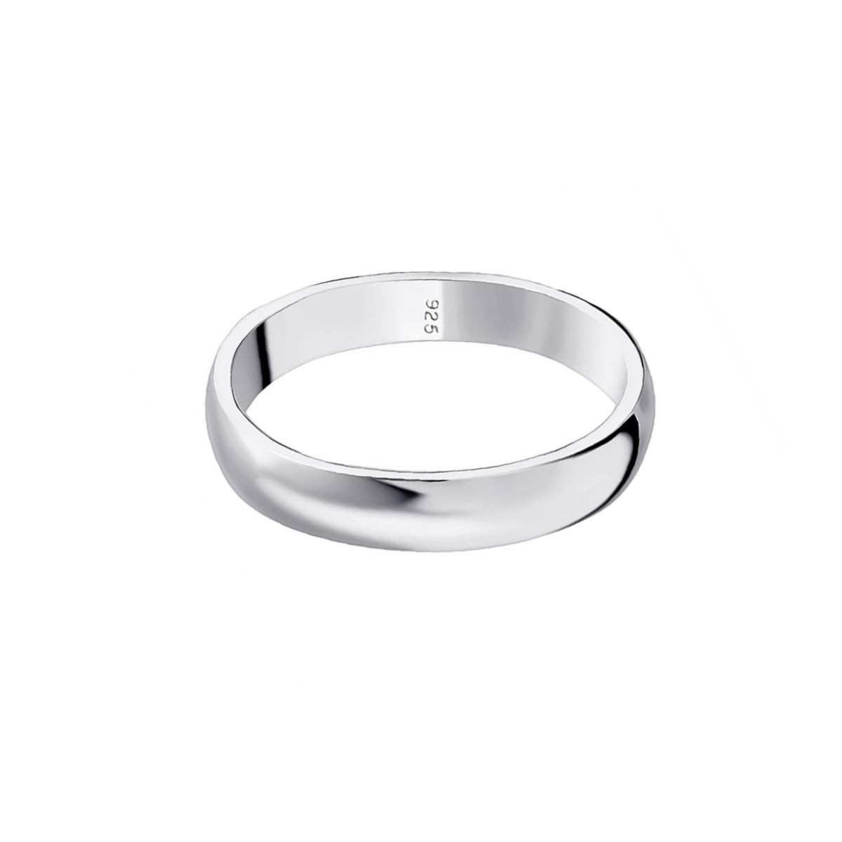 Savlano 925 Sterling Silver 5MM Half - Round Wedding Band Ring for Women and Men Comes in 5-14 Sizes with Gift Box - Made in Italy (8)