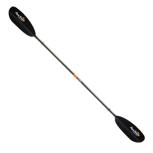 AQUA BOUND Sting Ray Carbon 2-Piece Kayak Paddle with Posi-Lok™ Ferrule, Carbon Shaft, Reinforced Nylon Dihedral Blades for Flatwater Touring and Kayak Fishing (240 cm)