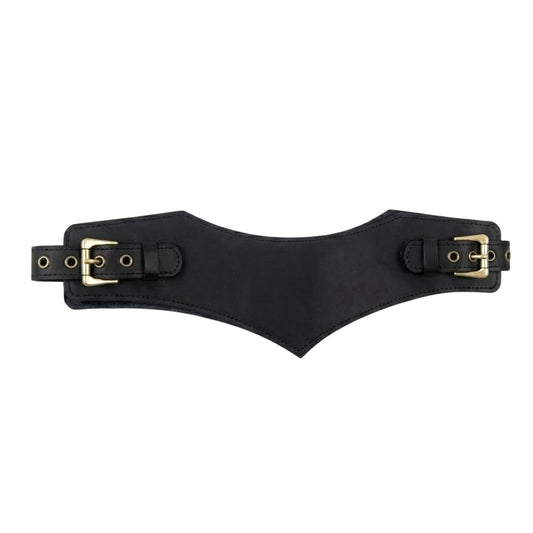 TORAKIP Leather Waist Corset Belt for Women – Adjustable Wide Waist Belt, Renaissance Leather Belt, Vintage Style Cincher Belt (29"–32"), Black