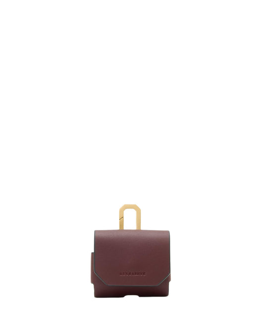 AllSaints Airpod Hex Case Dark Red W275XC One Size