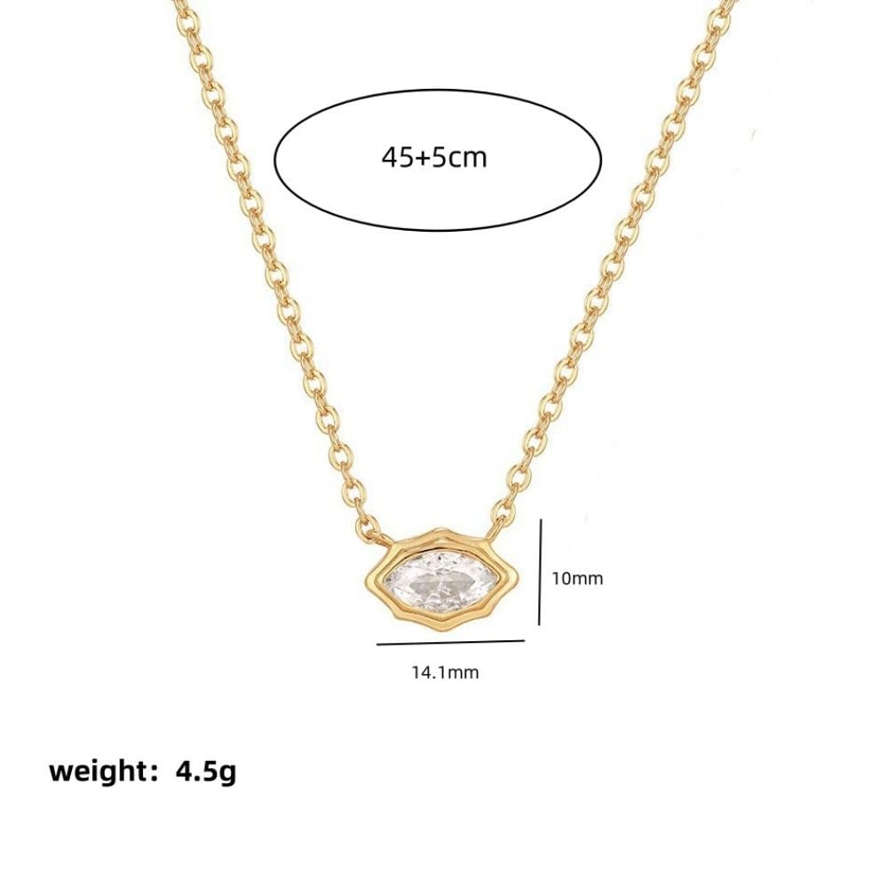 925 sterling Silver Lariet Necklace, 14K Yellow Gold Long Y Necklace with Zircon Geometric Long, Vintage Charm Silver Lariat Jewelry Accessories, Simple Shiny Gold Lariet Necklace for Women
