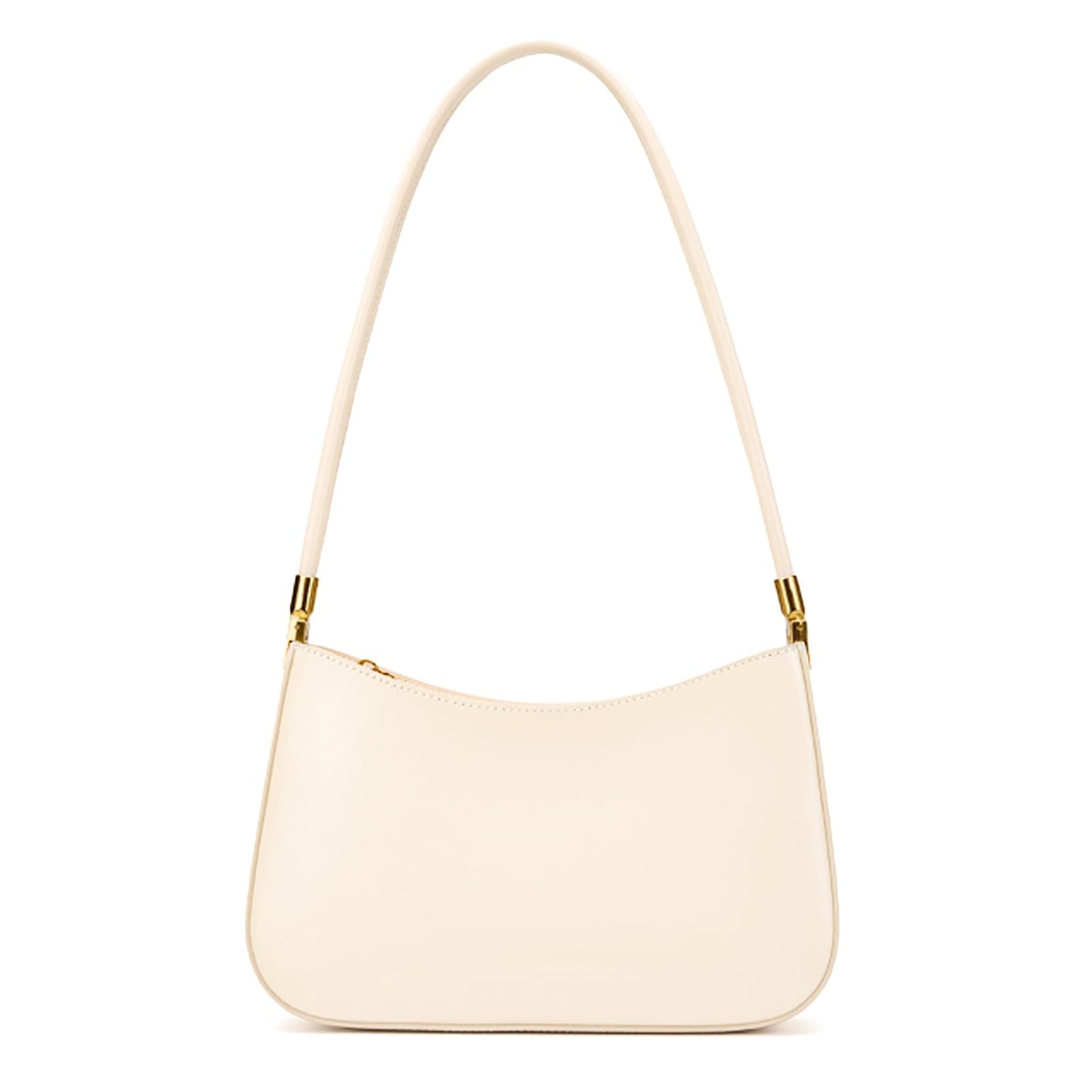 MFFOR Shoulder Bag for Women, Genuine Leather Hobo Tote Handbag, Small Clutch Purses Cute Hobo Handbag(Beige)