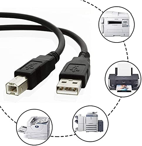 Marg 6ft (5FT) C4235 C4240 C4250 USB Cable PC Laptop Data Sync Transfer Cord For HP PhotoSmart/PSC/Business