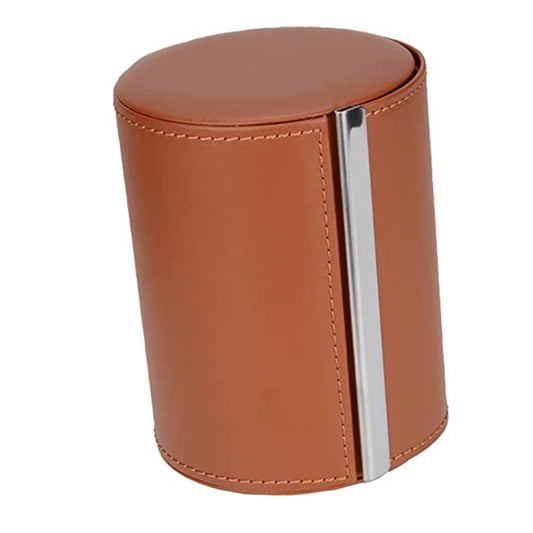 Fosinz Tie Box, Leather Necktie Travel Case, Men's Gift Box, Necktie Holder Container Storage for Business, Gift, Travel, Office