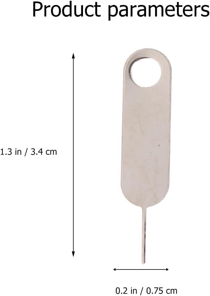 100pcs Set Artibetter Universal Sim Tray Remover Pin Tool for Smartphones Mobile Phone Sim Card Ejector Needle