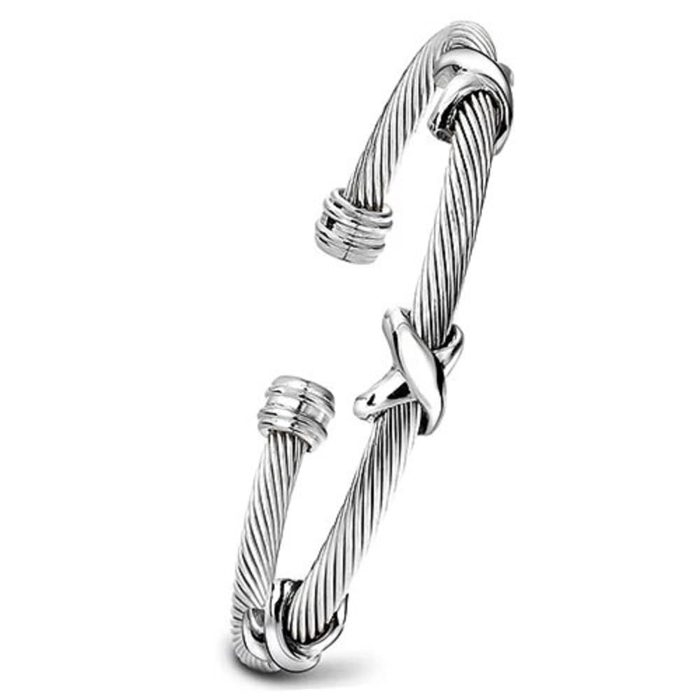 OSIRIDEH2 Cable Bracelets For Women, Multifunctional Twisted Bracelets for Women, Famous Twisted Cable Bracelets Bracelet Designs Women's Bracelets Fashion Jewelry Trendy Women' (silver)