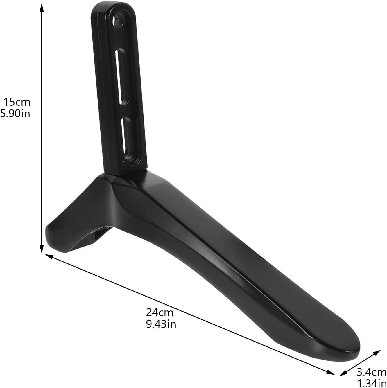 Cabilock Tv Stand Replacement Base with Screws Black Tv Support Holder Bracket for Flat Screen Televisions Suitable
