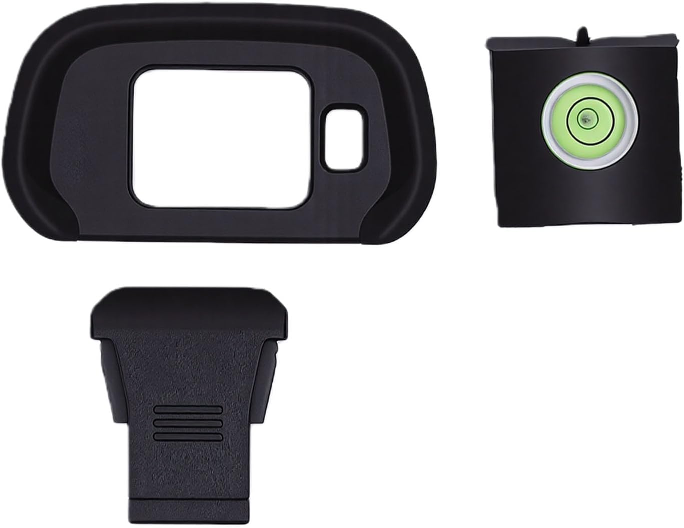 R7 Dpofirs AntiDust Hot Shoe Cover & Eyecup | Soft Silicone Viewfinder Cup with Bubble Level