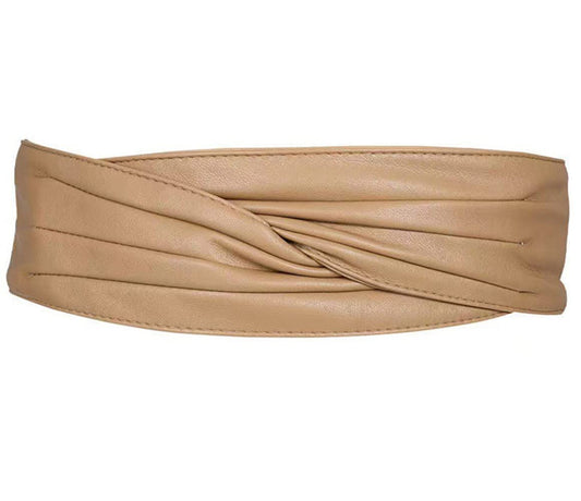 JRMLPL Women Corset Belt Adjustable Wide Belts Dress Waist Obi Belt, 01 Khaki