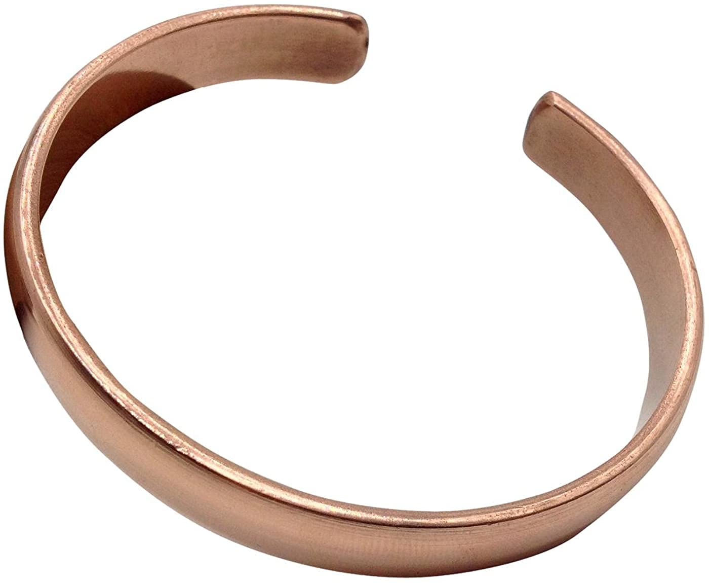 Wonder Care Copper Bracelet for Men & Women | Solid and High Gauge Pure Copper Bracelet | Copper Jewelry Cuff kada Adjustable | Best Rakhi Gift for Brother | Copper Band with Velvet Case and Gift Box