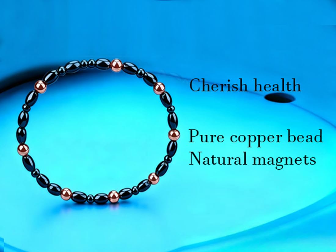 Drkao 2 pack Copper Magnetic Anklets for Women Copper Magnetic Therapy Anklet Magnet Better Christmas Gift for Family, Birthday, Anniversay Gift, Pulsera De Cobre Para Mujer for Parents For Mother