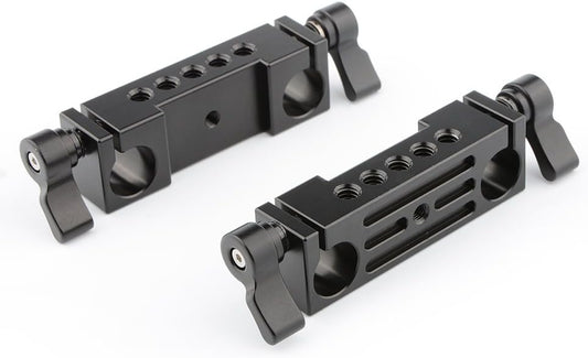 CAMVATE 15mm Railblock 15mm System(2 1778 Rod Clamp for DSLR Rail Rig Rod Support PCS)