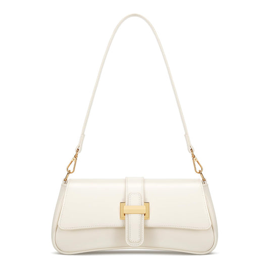 Shoulder Bag for Women, Small Handbag Hobo Purses, Retro Clutch Underarm Bag, Beige
