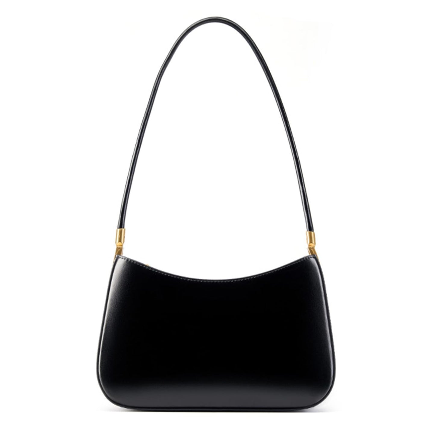 MFFOR Shoulder Bag for Women, Genuine Leather Hobo Tote Handbag, Small Clutch Purses Cute Hobo Handbag(Black)