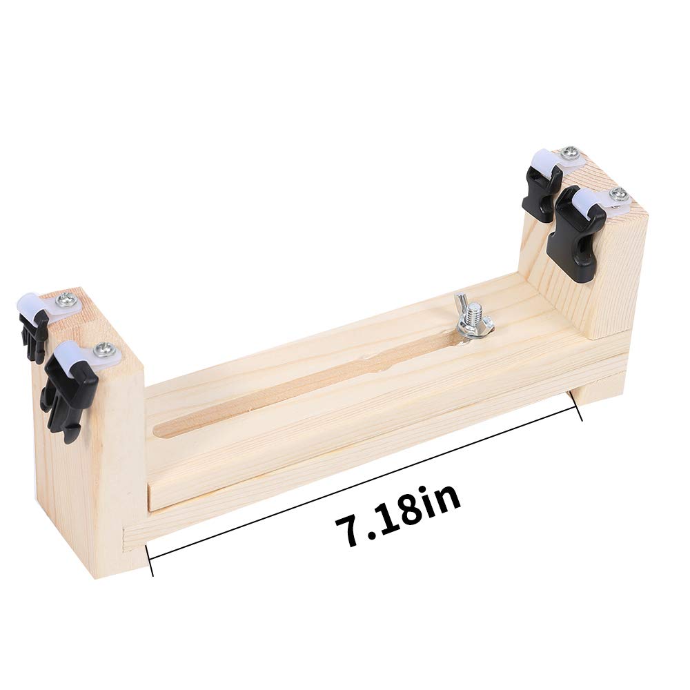 ACKEIVTO Adjustable Length Paracord Jig Bracelet Maker Wooden Frame-Paracord Braiding Weaving Craft Tool Kit, Wristband Maker