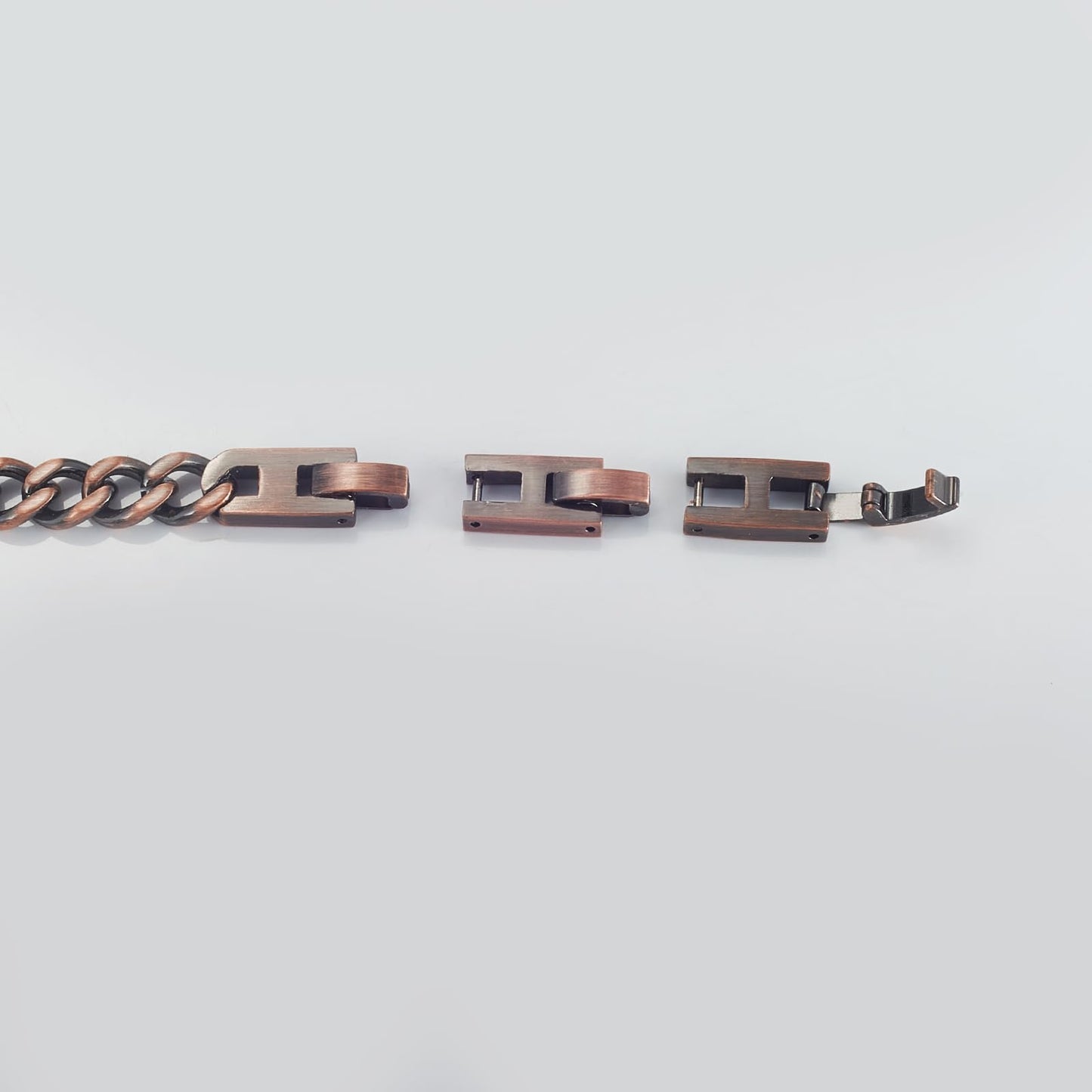 MagSølv Pure Copper Bracelet Necklace for Women Men, Copper Chain Recklace Set, Adjustable Jewelry Gifts（19.7inch）
