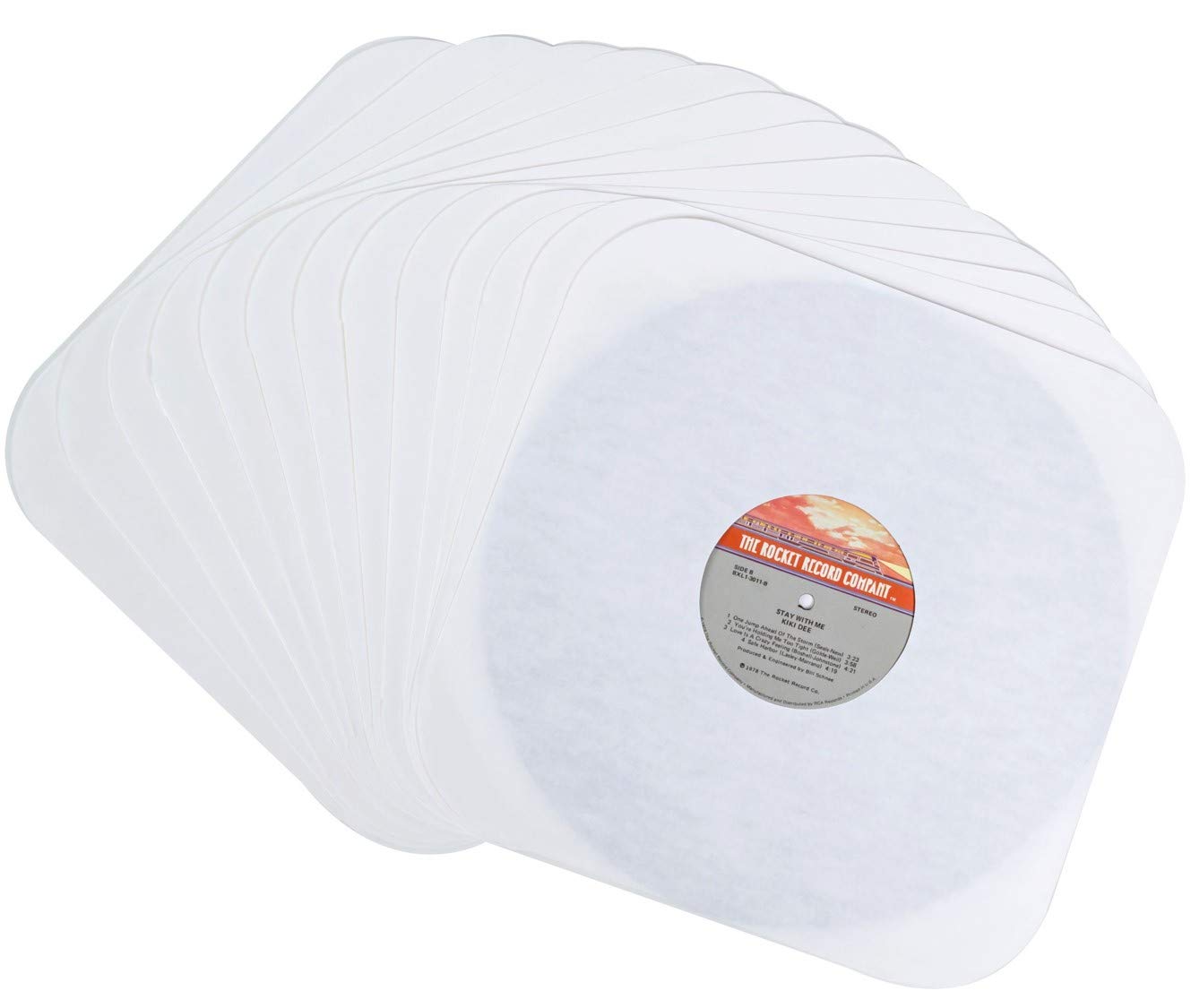 Vinyl Record Inner Paper Sleeves – Premium Archival Quality Covers for 12 Inch LP Albums – 50 Pack