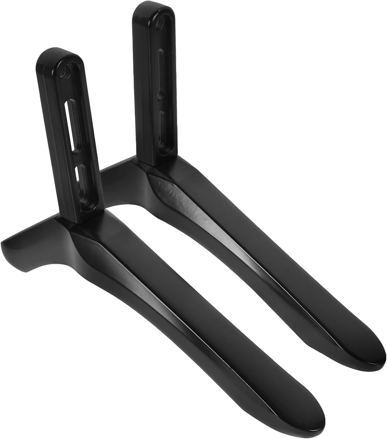 KICHOUSE Setup Tv Base Pedestal with Screws Black Tv Holder Table Support Stand Stand Suitable for Living Room