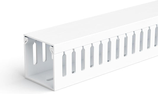 ZhiYo 2 2in 99in (6X L16.5in) x Professional Server Rack Cable Management Raceway, Cable Raceway Kit, Electrically Safe