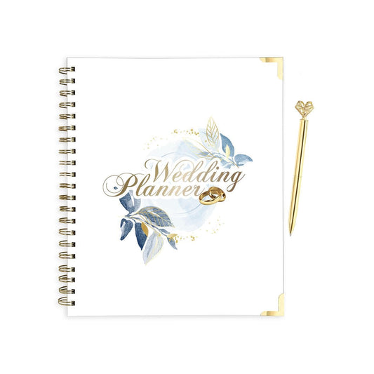 NATHMC STORE Wedding Planner Book and Organizer, Bridal Planner Includes Countdown Calendar, Beautiful Pen, Wedding Planning Book, Budget Planner, Wedding Timeline, Vendor Contacts.