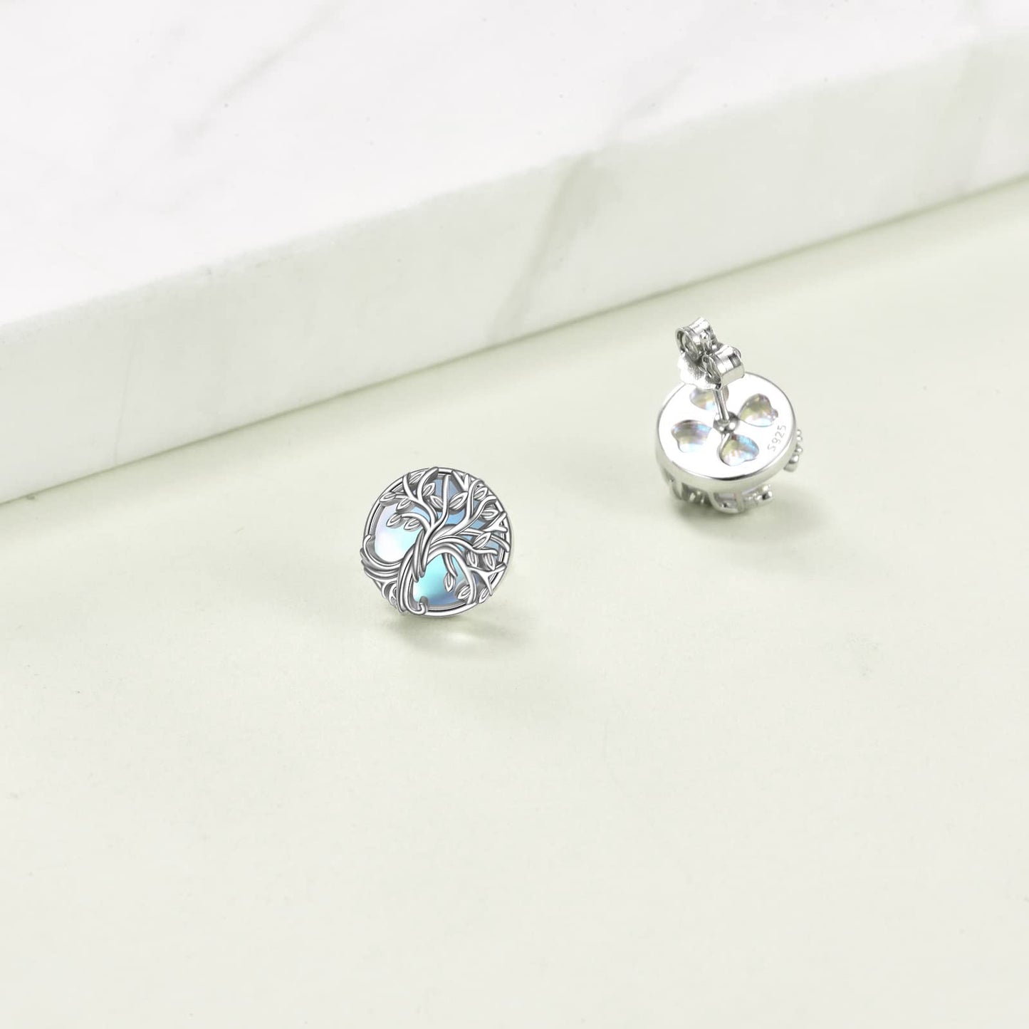 WINNICACA Stud Earrings for Women Hypoallergenic Stud Earring Tree of Life Earrings for Women 925 Sterling Silver Tree Life Jewelry for Sensitive Ears Birthday Mothers Day Gifts for Mom Grandma
