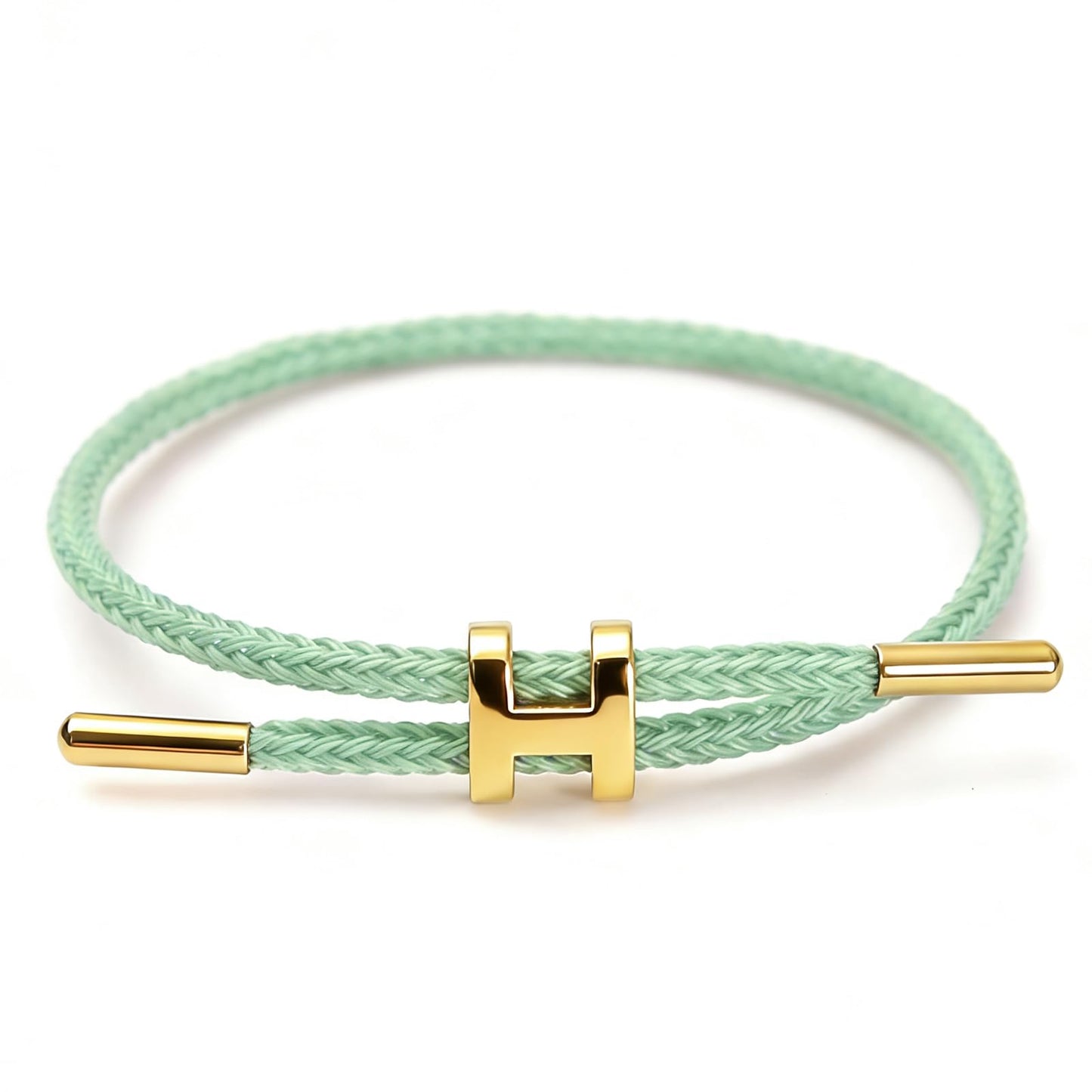 PPbuky Steel Bracelet Link, Adjustable H-shape Wire Rope Bracelet, Lucky Jewelry with Titanium Buckle for Birthday, Valentine's, Graduation, Fashion Gift for Women, Men, Lovers, Friends, Aqua