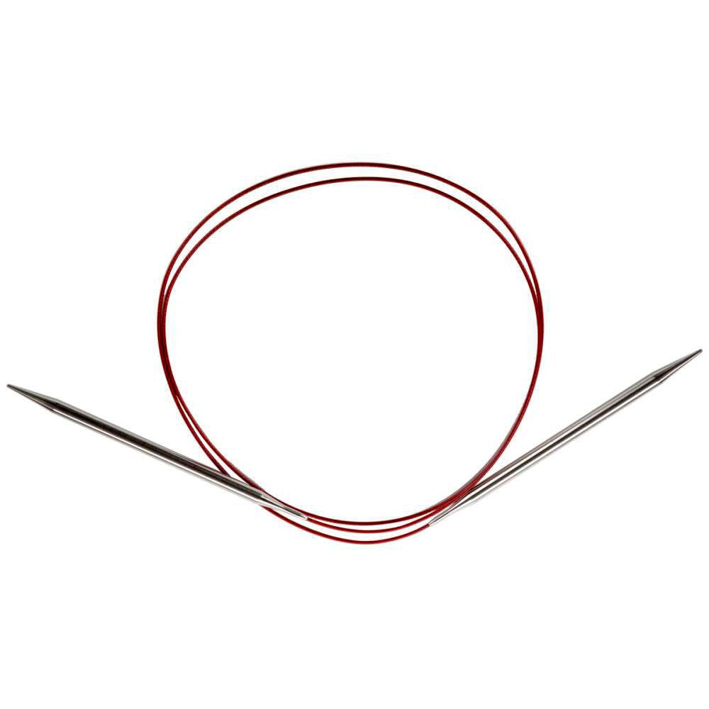 ChiaoGoo Red Lace Circular 47 inch (119cm) Stainless Steel Knitting Needle Size US 6 (4mm) 7047-6