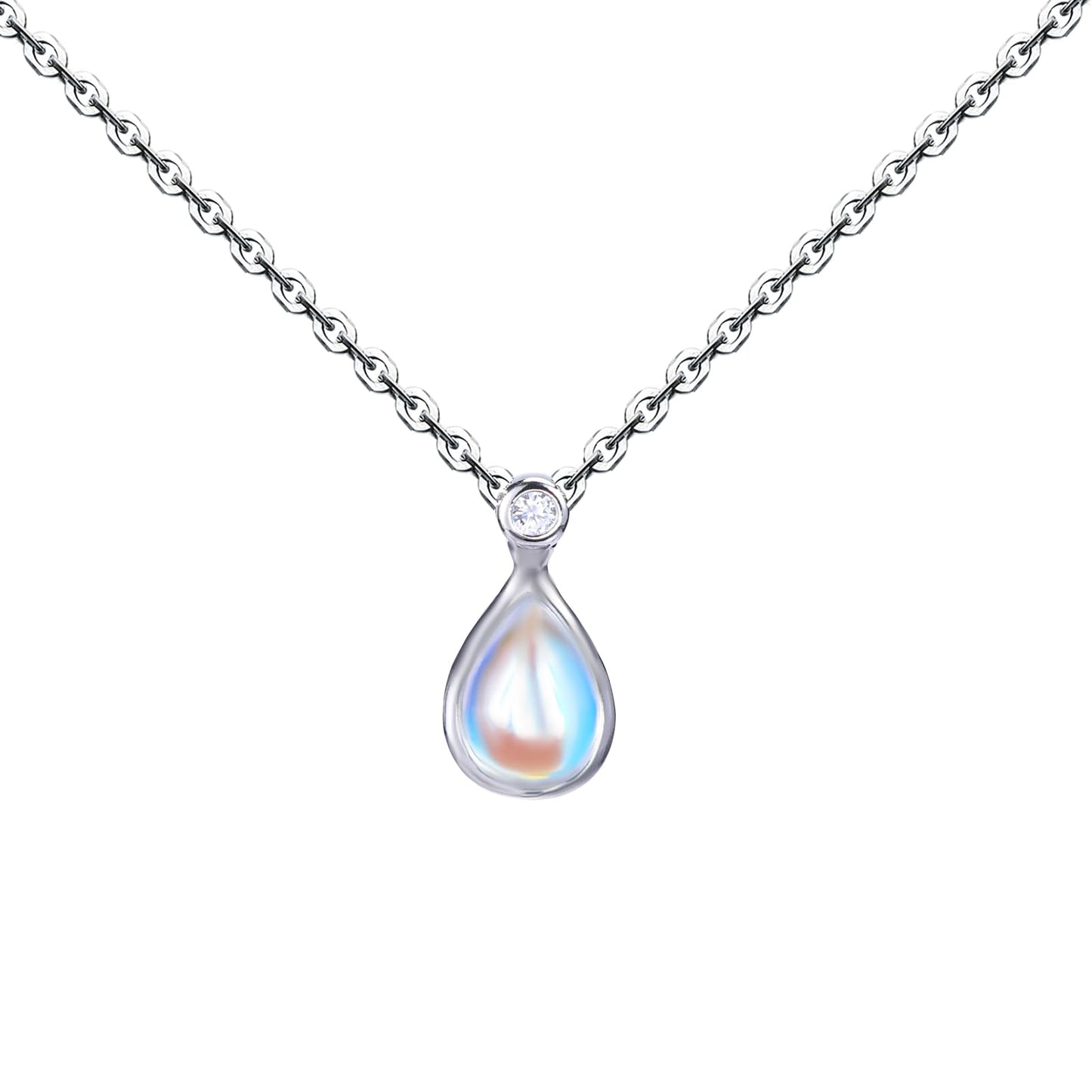 HIHETE New Beginnings Gifts Moonstone Necklace for Women, Moonstone Jewelry, Meaningful Healing Gift for Divorce, Sobriety, New Job or Fresh Start