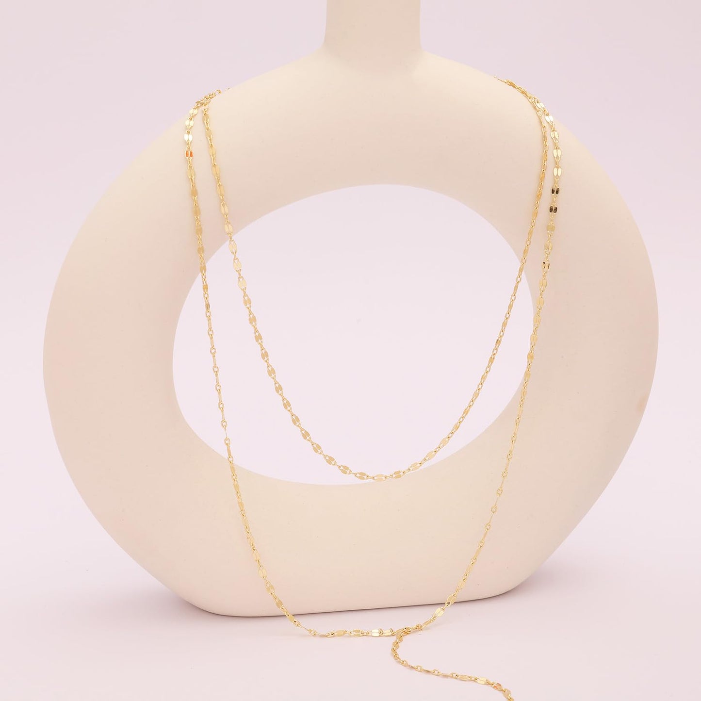Fglqfam Lariat Necklace for Women, Dainty Long Necklaces, 14k Gold/Silver Plated Y-Shaped Drop Chain Necklace, Simple Layered Necklaces, Trendy Jewelry Gifts