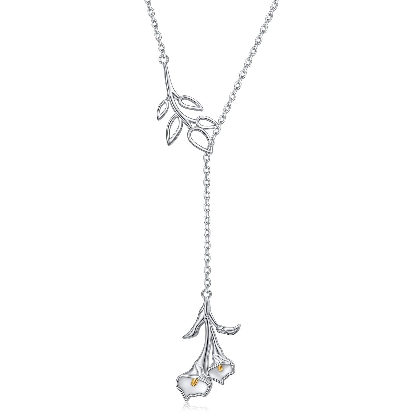 Anchor Necklace for Women 925 Sterling Silver Anchor Pendant Necklace with Moonstone Anchor Jewelry Y Shaped Lariat Style Necklace Polished Nautical Anchor Rope Fine Jewelry 30 inch for Love One