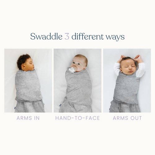 HALO 100% Cotton Sleepsack Swaddle - 3-Way Adjustable Wearable Blanket, TOG 1.5, Midnight Moons Pink, Small (3-6 Months)