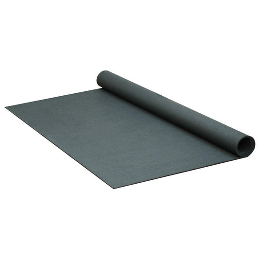 Rubber-Cal ReUz Rubber Flooring Rolls - 3mm x 48" x 35ft - Black