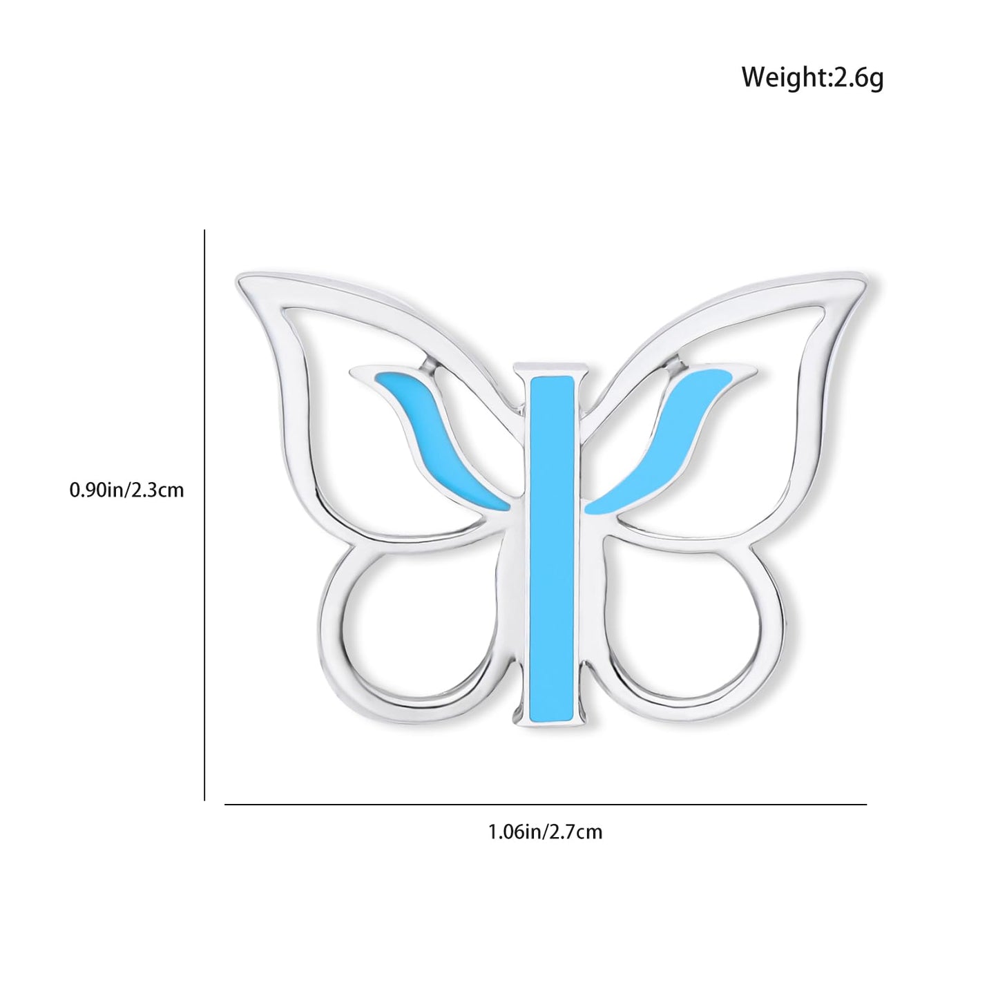 Dr's gift Psi Psychology Brooch Butterfly Pin Enamel Psi Symbol Lapel Badge for Psychiatrists Therapists Mental Health Advocates Graduation Jewelry Gift