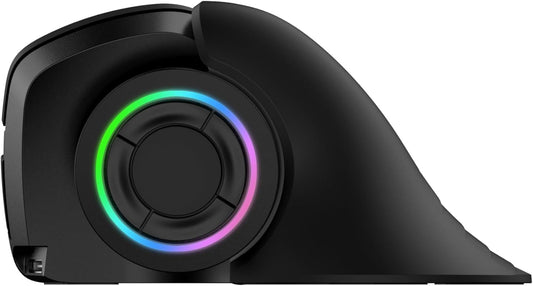 MOJO-HOME MOJO Master Grip Rechargeable Silent Vertical Mouse - Bluetooth/Wireless Ergonomic Mouse w/Adjustable