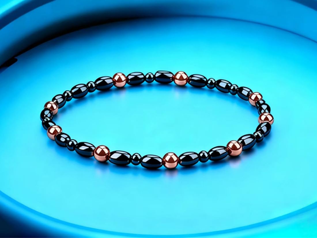 Drkao 2 pack Copper Magnetic Anklets for Women Copper Magnetic Therapy Anklet Magnet Better Christmas Gift for Family, Birthday, Anniversay Gift, Pulsera De Cobre Para Mujer for Parents For Mother