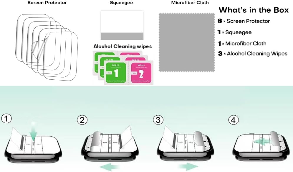 Lamshaw A02 MP3 Player-1.8 Inches (TPU-6 Pack) Full Coverage TPU Clear Film Compatible for AGPTEK
