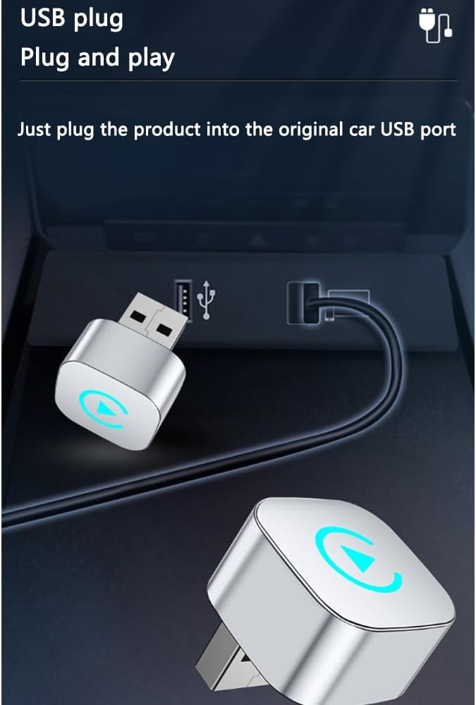 MZYLW CX5 2019 2020 2021 2022 2023 2024 2-in-1 Car Wireless CarPlay Adapter for Mazda Support Apple CarPlay and Android