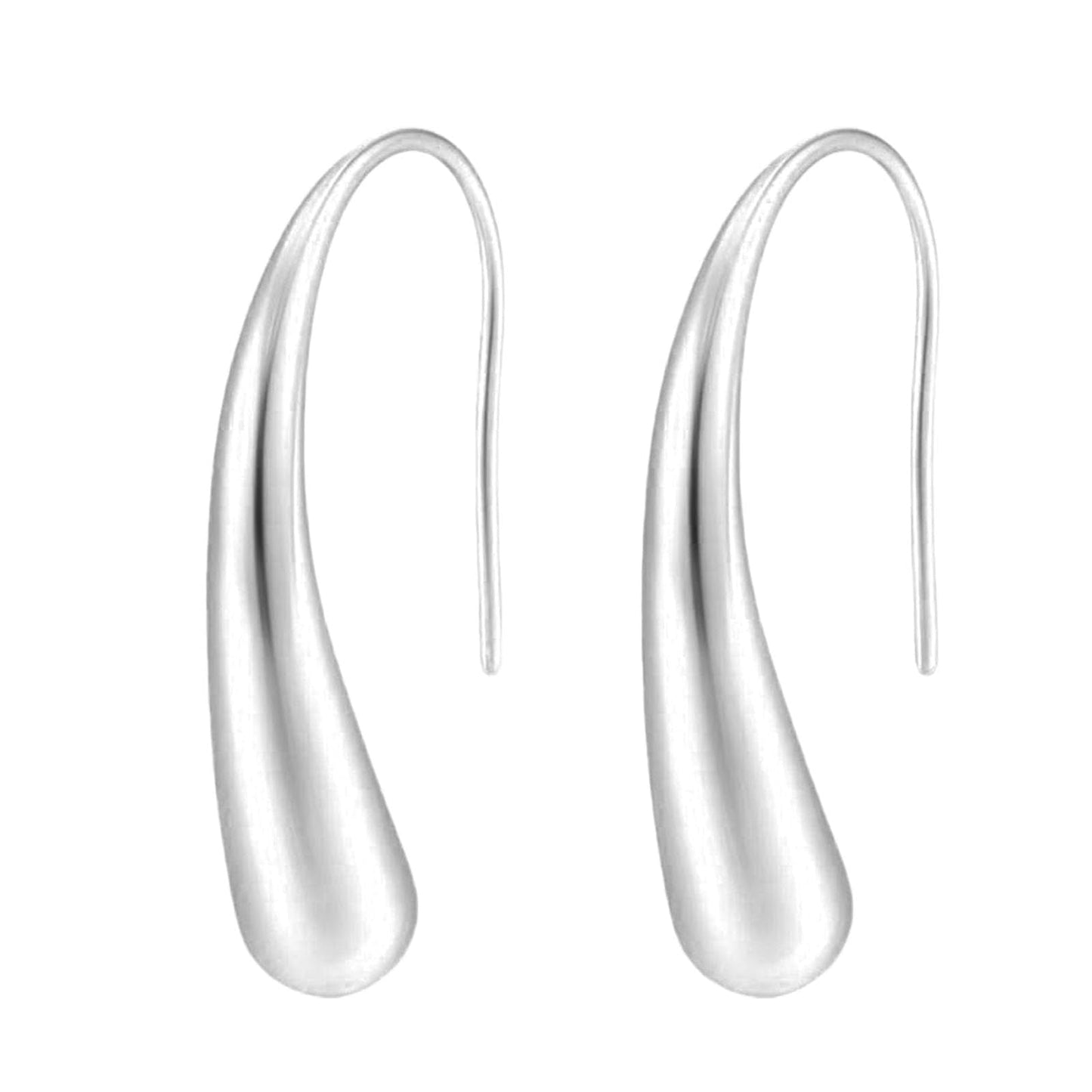 WersaYuu Teardrop Hook Earrings Stainless Steel Teardrop Jewelry Birthday Christmas Tear Drop Gifts for Women Mother Her