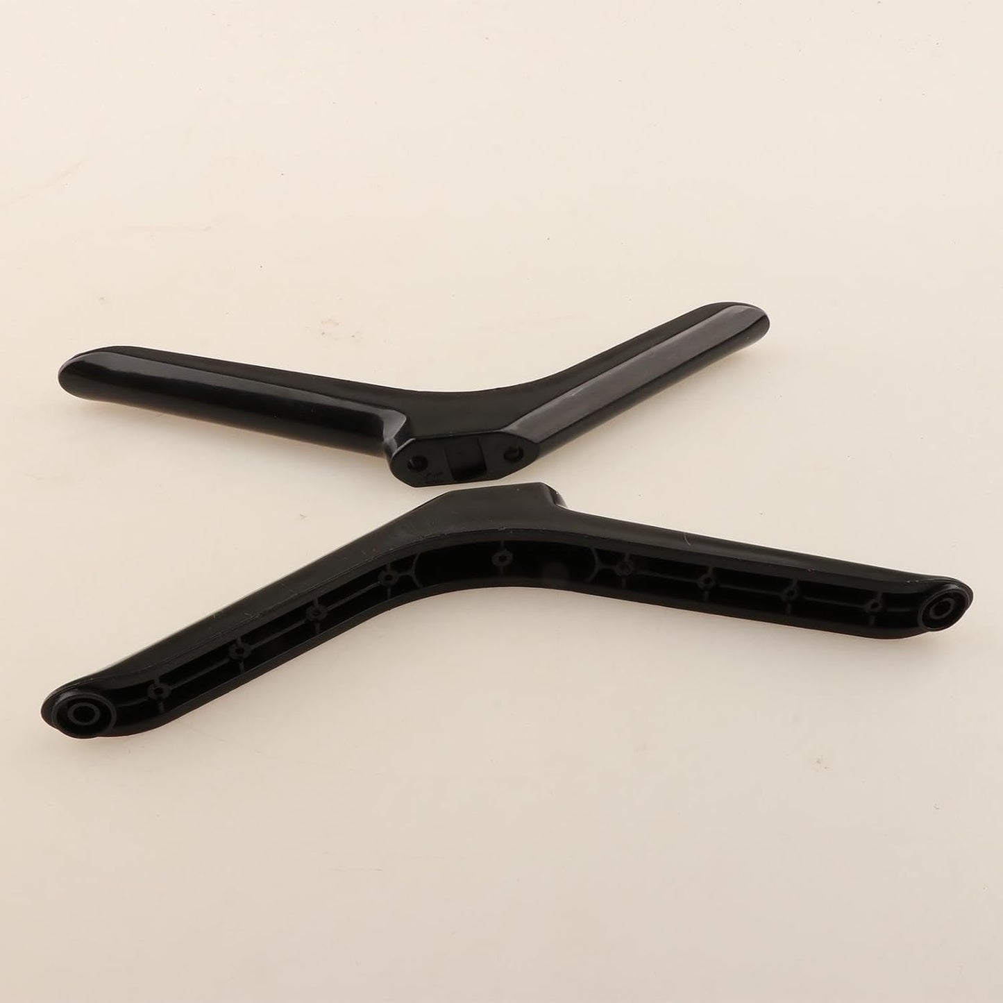 Moyeetings 2 19cmx5cmx1.6cm Pieces TV Stand Base Table Top Pedestal Feet Replacement Stand Mount Universal Holder