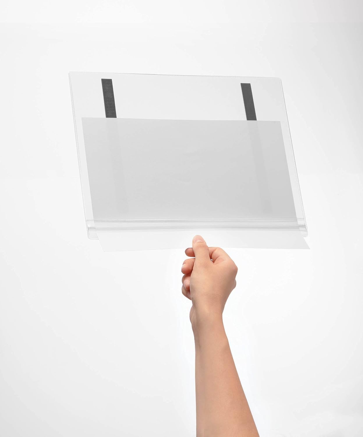 Durable Water-Resistant Letter Magnetic Sign Holder - Pack of 5 Transparent Document Holders - 8.3" x 11.7" Inches Document Display - IPX5 Tested and Perfect for Outdoor Information Displays
