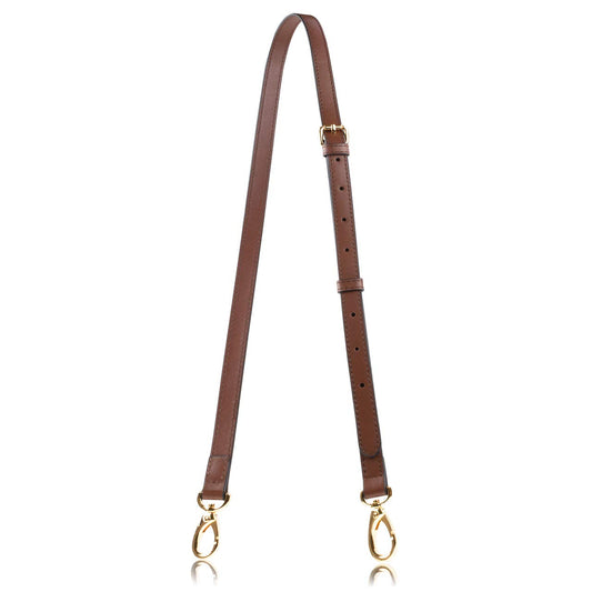 Allzedream Genuine Leather Purse Strap Replacement Crossbody Handbag Long Adjustable (Dark brown)