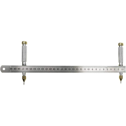 Woodstock International Steelex Plus D2331 Trammel/Circle Marker Set, Silver