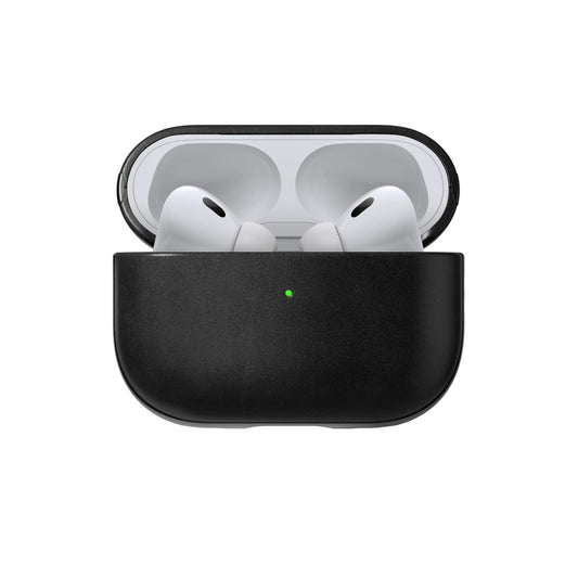 Nomad Airpods Pro 2 Case in Black Horween Leather, AirPods Pro 2nd gen Case Cover, Compatible with AirPods Pro Case 1st gen and 2nd, Case Cover, Qi and MagSafe Charging Compatible
