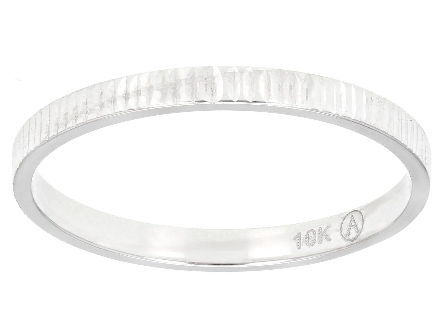 JTV 10K Gold 2 mm Textured Band Ring - Unisex Wedding Band - Elegant, Durable, & Comfortable for Everyday Wear, Anniversary, or Gift